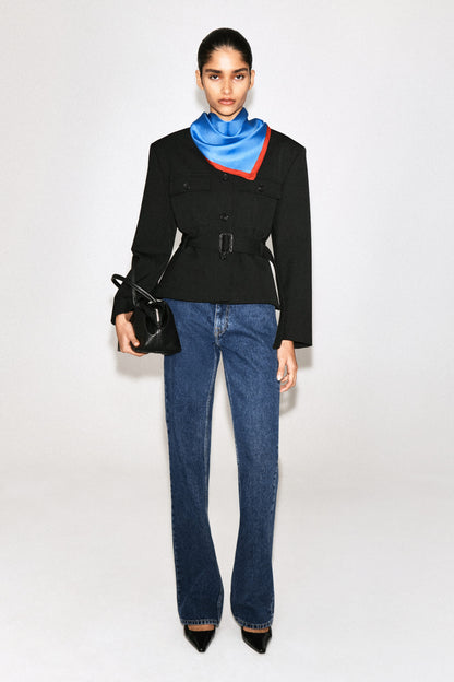 Belted Peplum Jacket