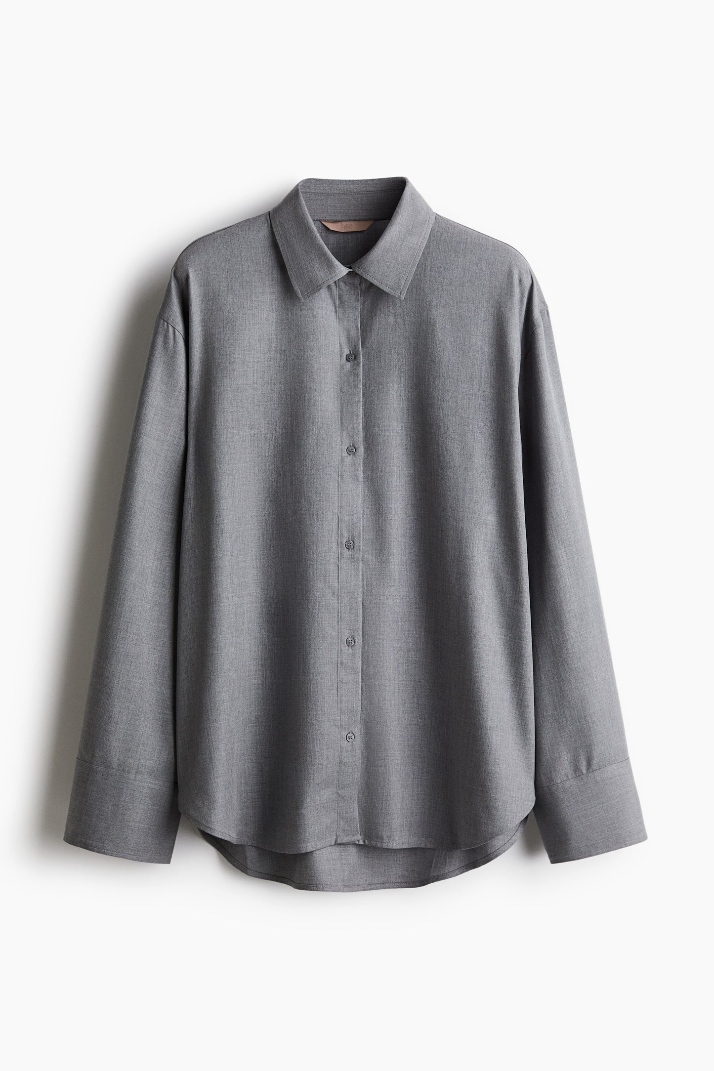 Oversized lyocell shirt