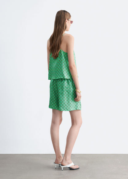 Silk Drawstring Shorts