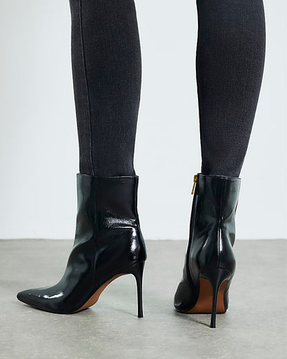 Black 2 In 1 High Leg Heeled Boots | River Island