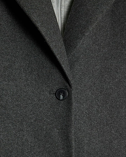 Grey Hooded Hybrid Coat