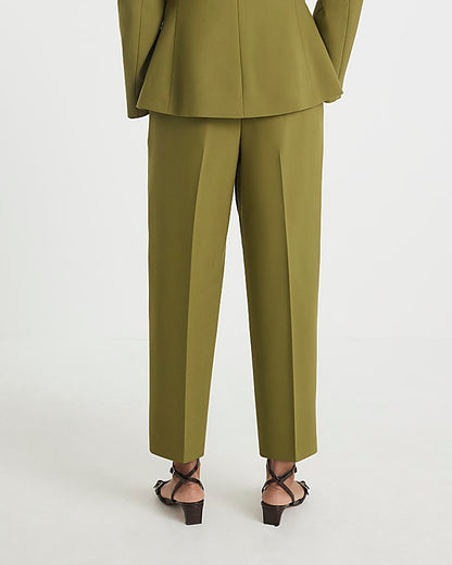 Green Straight Leg Trousers