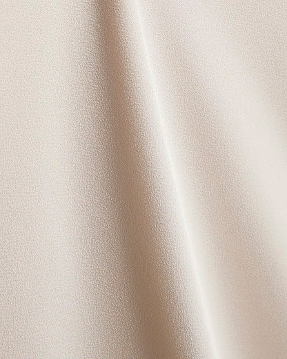 Cream Satin Maxi Skirt