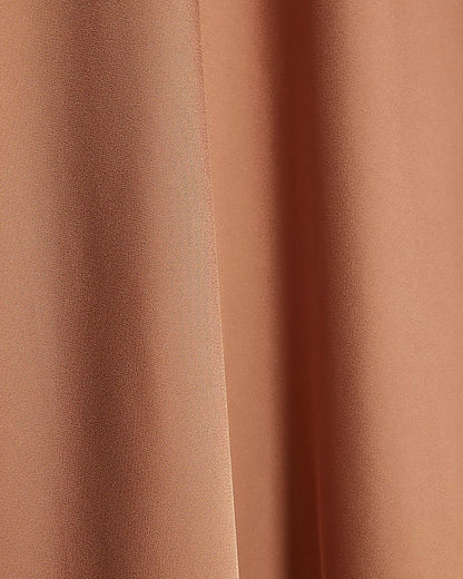 Brown Satin Maxi Skirt