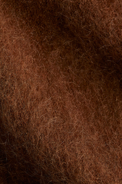 Mohair-blend turtleneck top