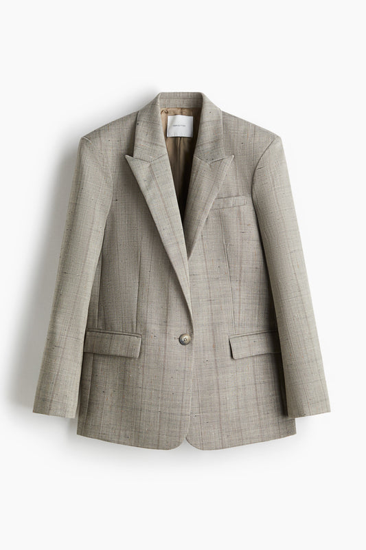 Wool-blend blazer