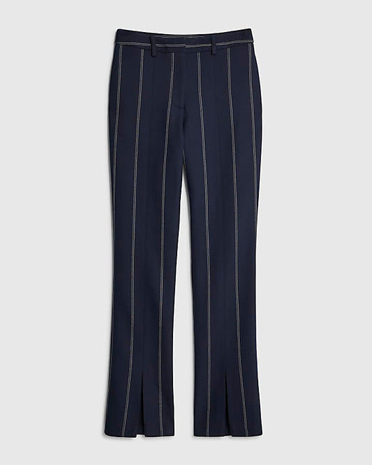 RI Studio Navy Slim leg Stripe Trousers