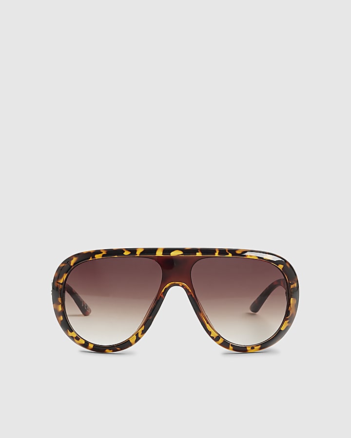 Tortoiseshell Aviator Sunglasses