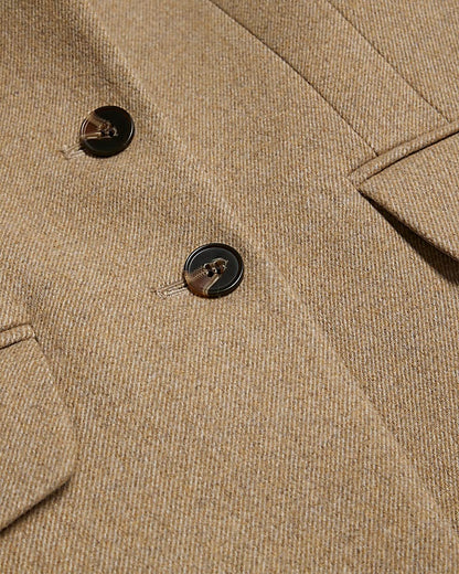 RI Studio Beige High Collar Blazer