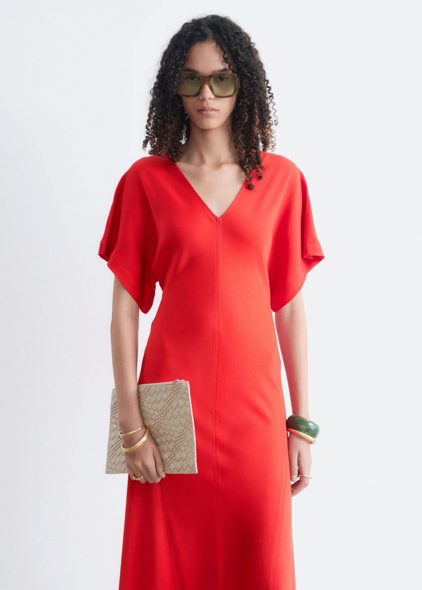 V-Neck Maxi Dress