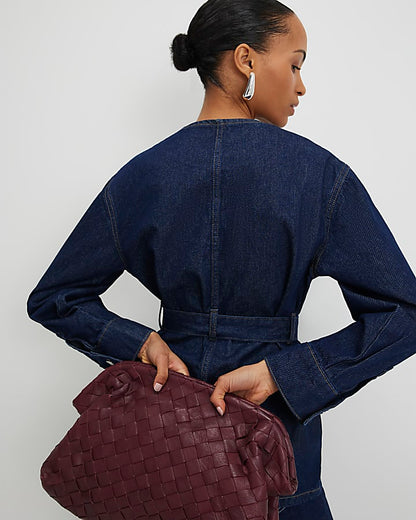 Blue Belted Denim Jacket