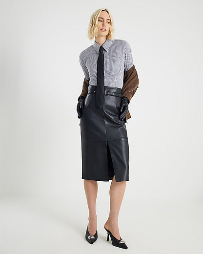 Blue Stripe Tie Shirt