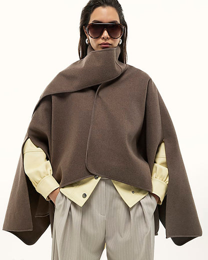 Brown Scarf Cape
