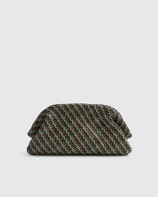 Brown RI Studio Weave Oversized Clutch Bag