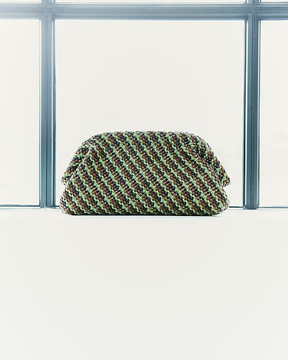 Brown RI Studio Weave Oversized Clutch Bag