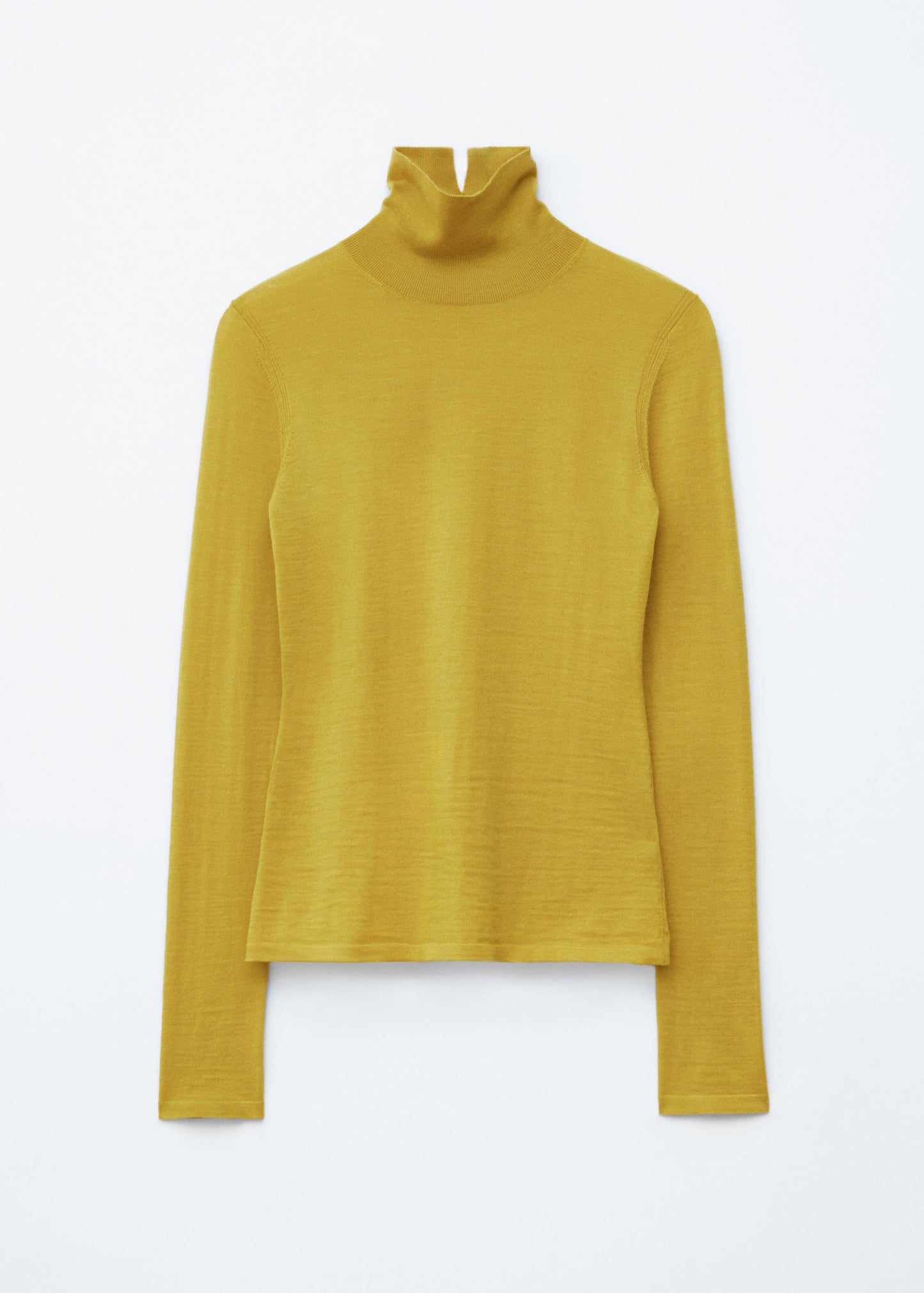 Thin-Knit Wool Turtleneck