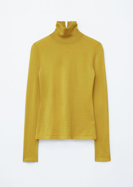 Thin-Knit Wool Turtleneck