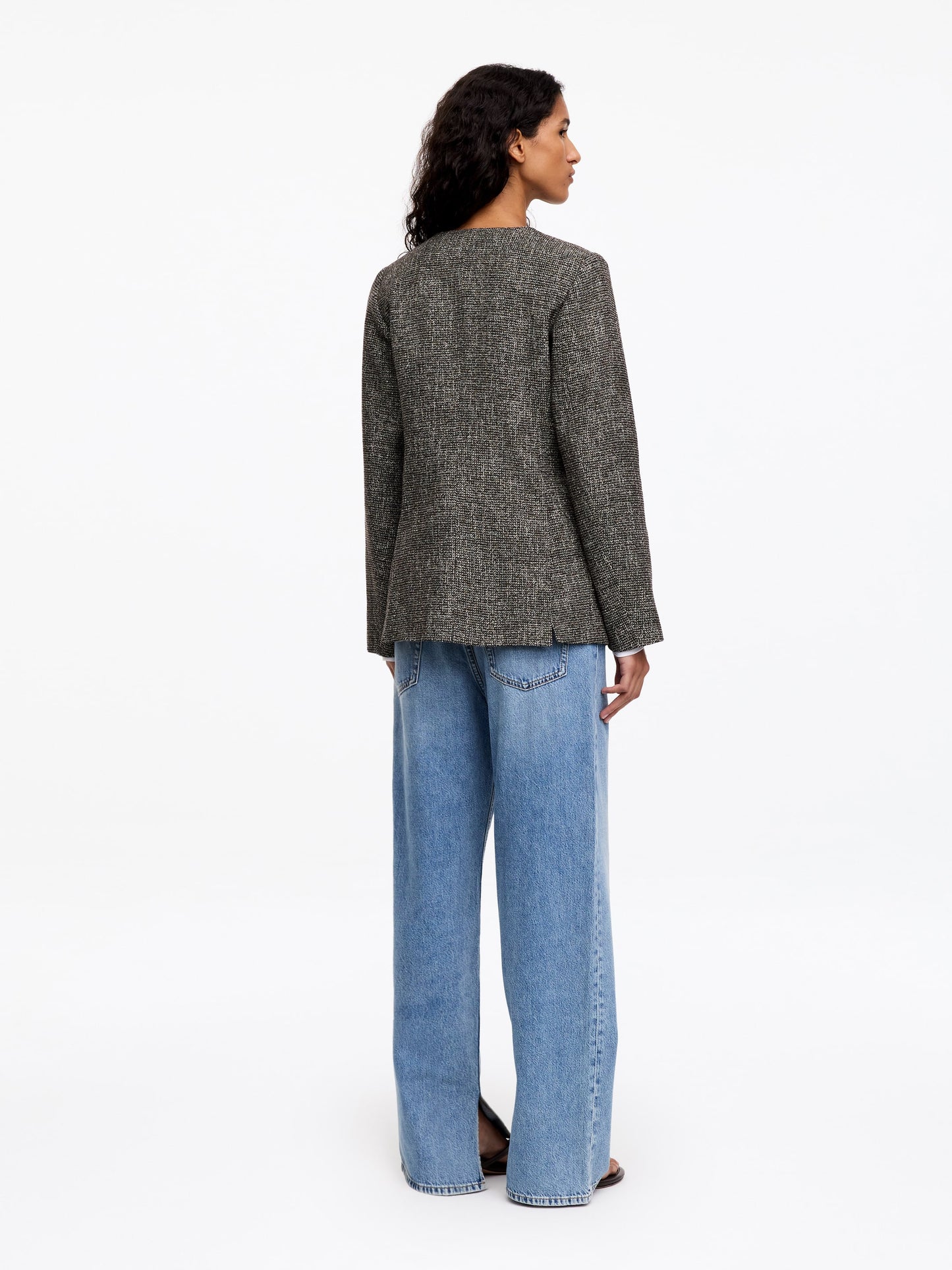 Wool-Cotton Blend Utility Jacket