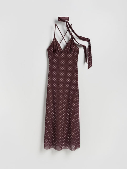 Dress with scarf