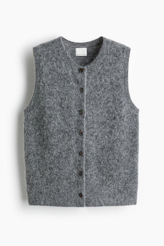 Alpaca-blend waistcoat