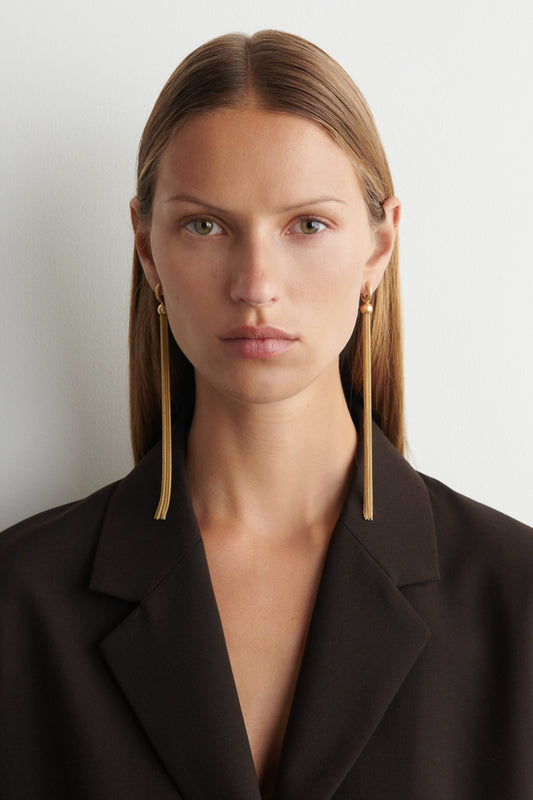Elongated Tasselled Earrings