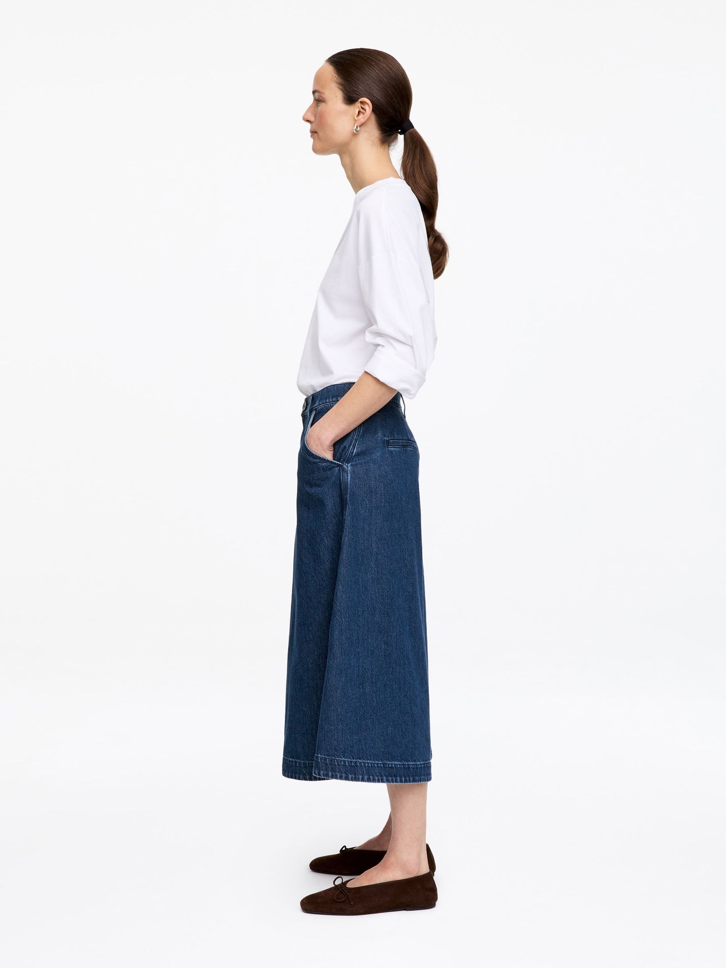 Denim Culotte Trousers
