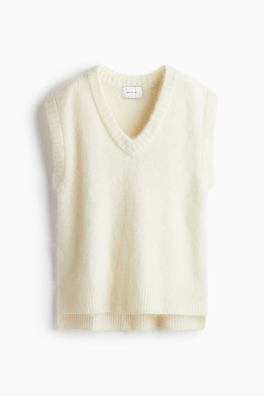 Mohair-blend sweater vest