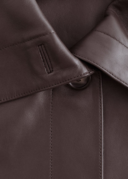 Boxy Nappa Leather Jacket