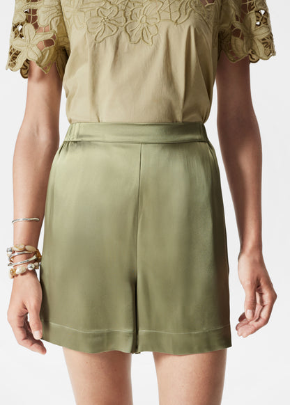 Satin Pull-On Shorts