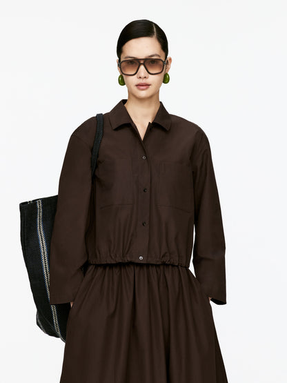 Cropped Blouson Jacket