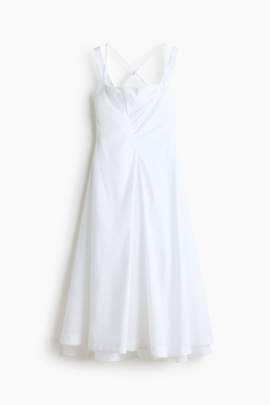 Layered poplin dress