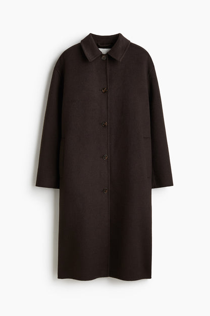 Handmade wool-blend coat