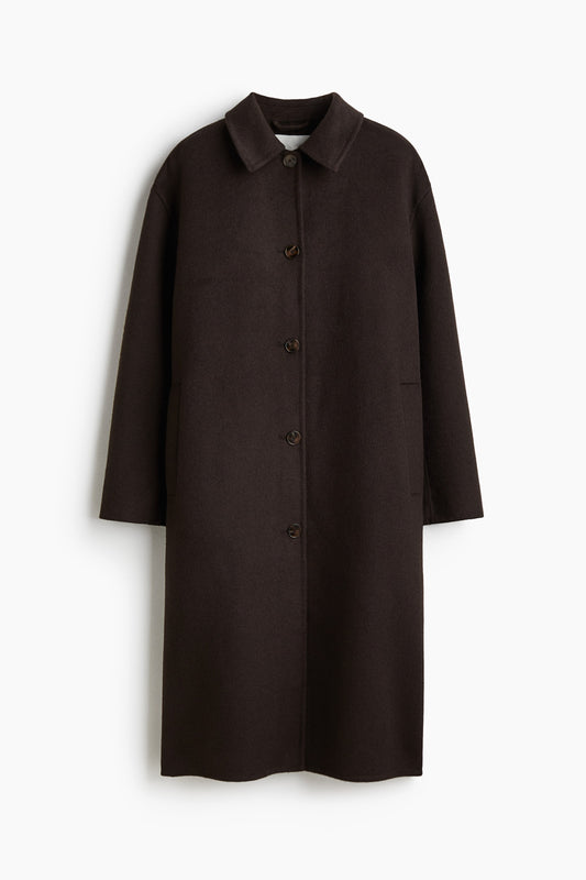 Handmade wool-blend coat