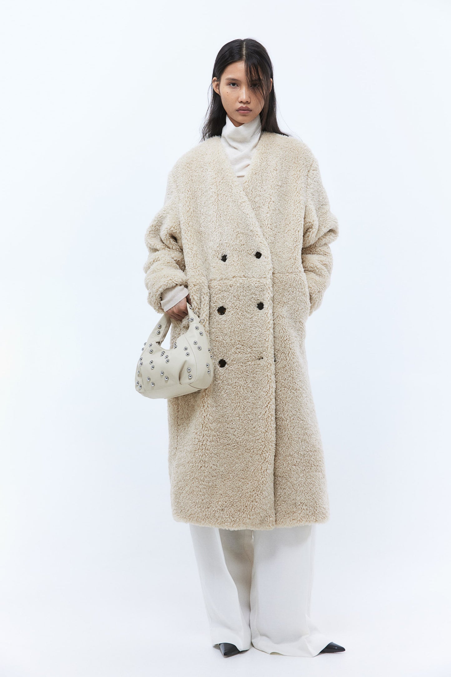 Teddy maxi coat