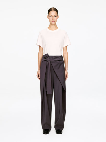 Wrap-Detail Tailored Trousers