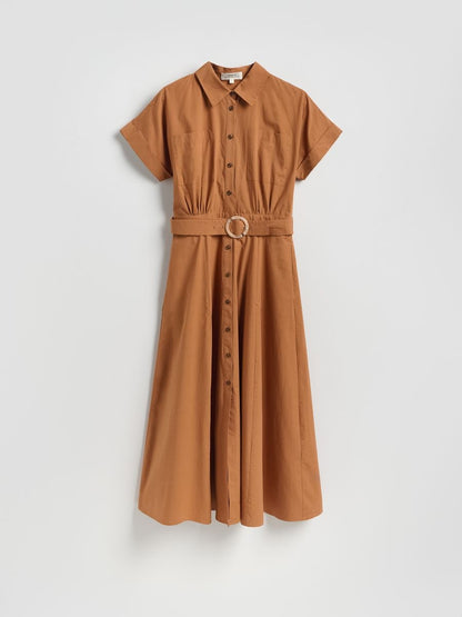 Midi shirt dress