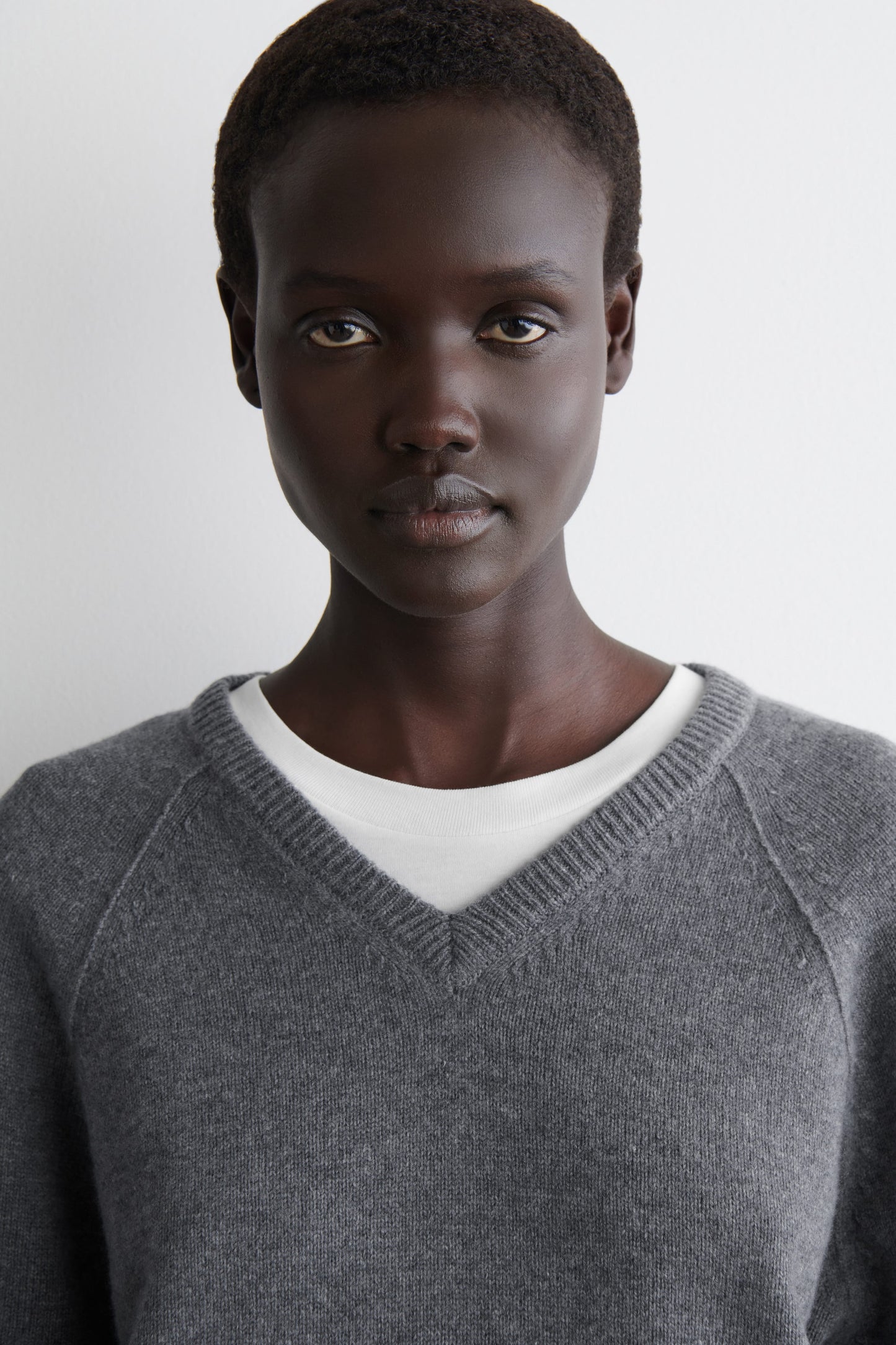 Merino Wool V-Neck Jumper