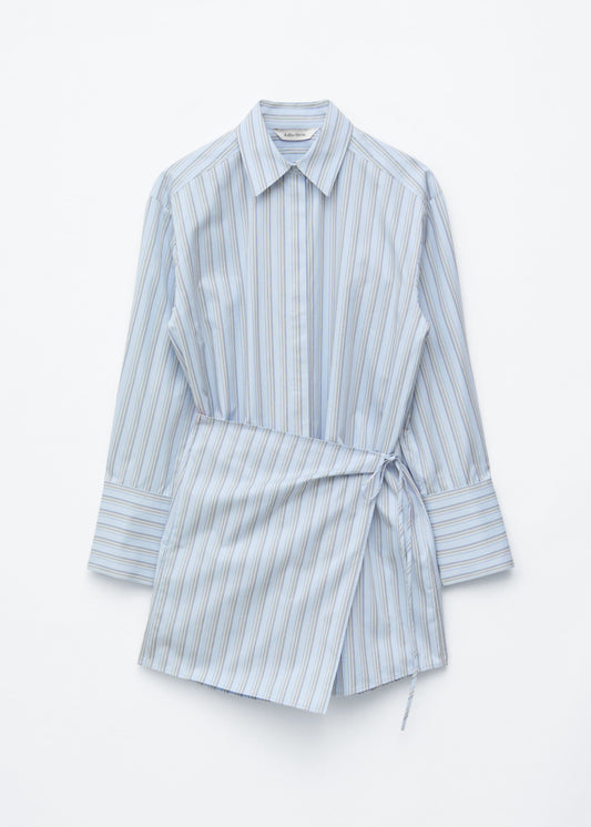 Wrap Shirt Mini Dress