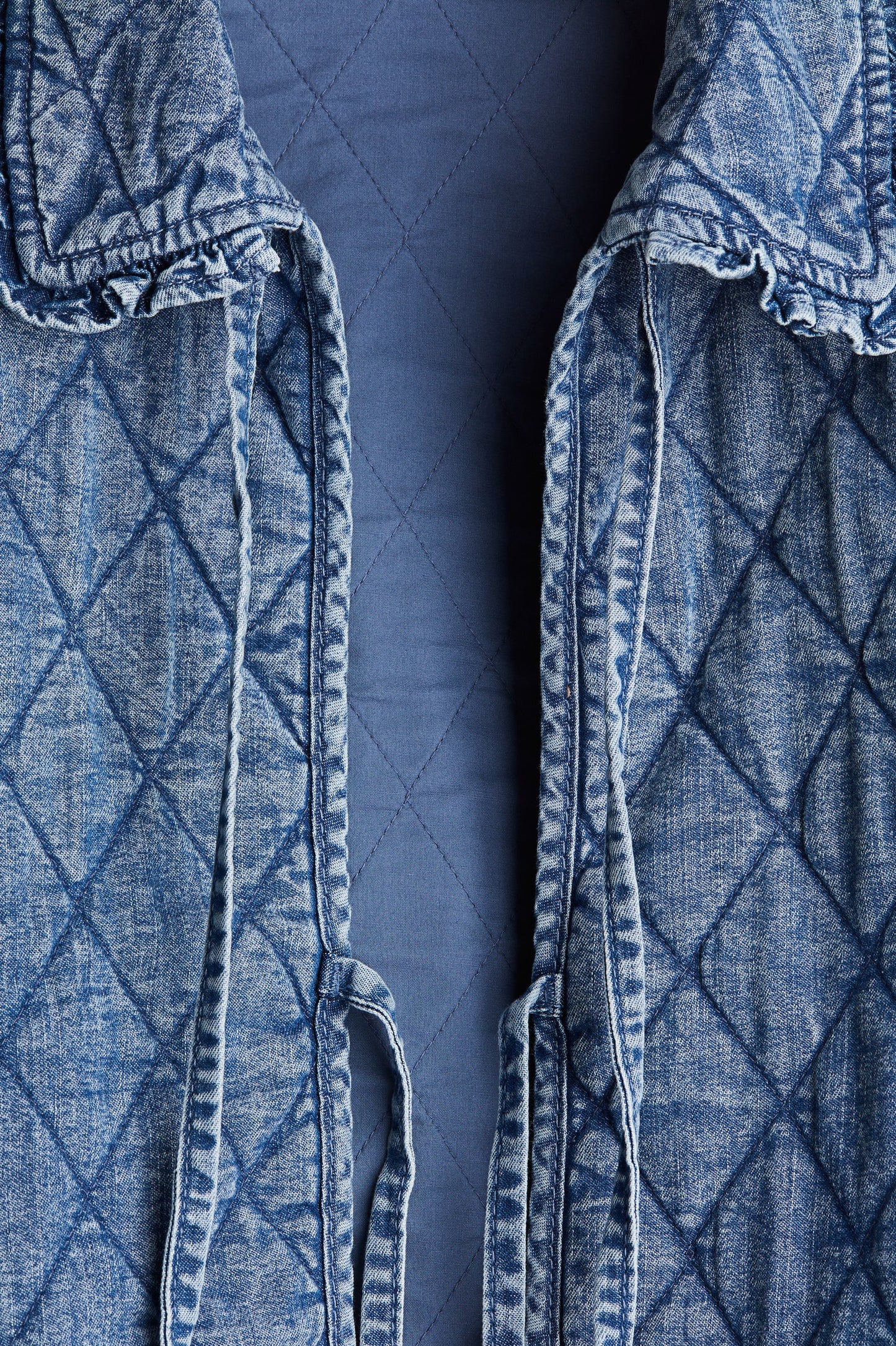 Quilted denim jacket