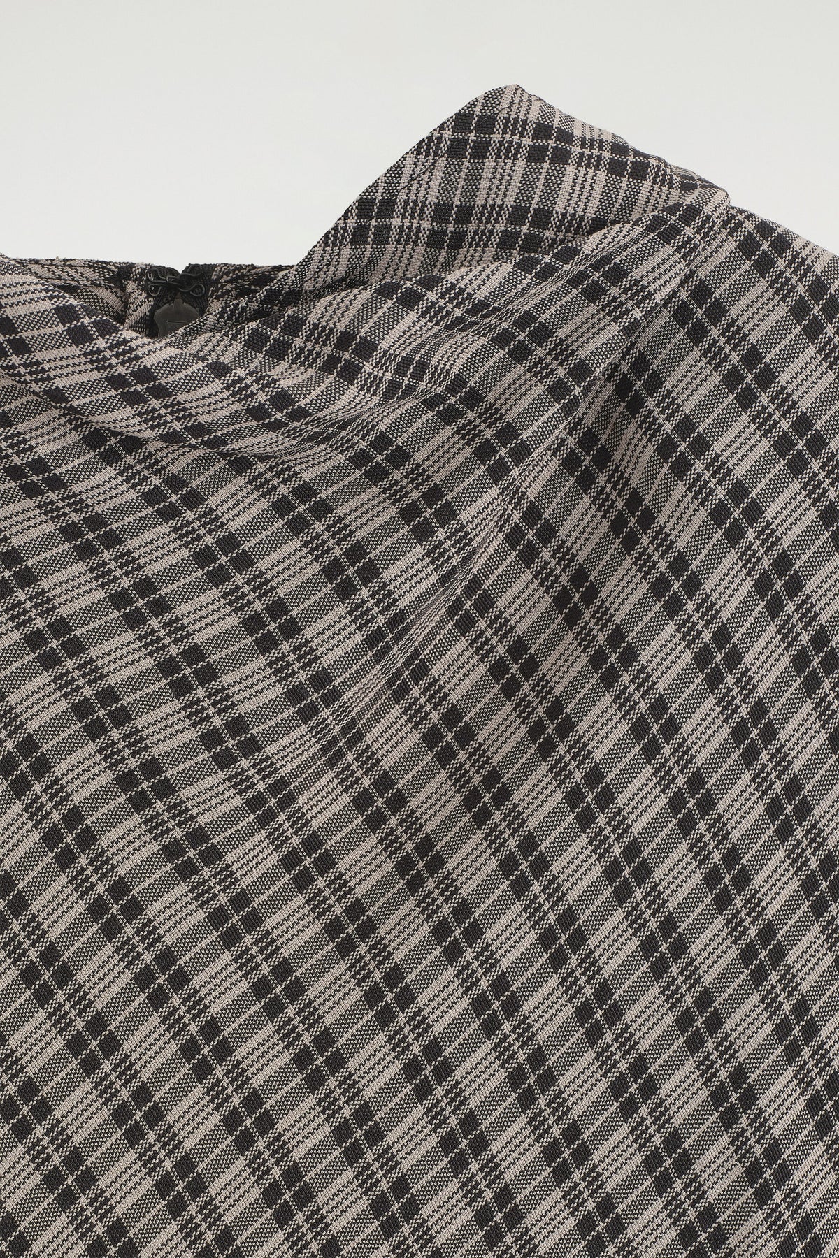 Draped Checked Top
