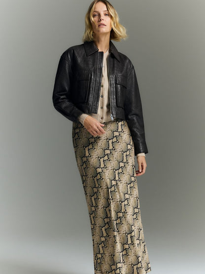 Animal pattern skirt