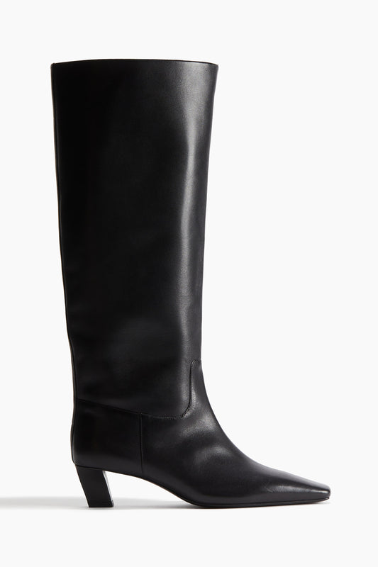 Knee-high leather boots