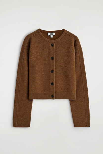 Boiled-Wool Cardigan