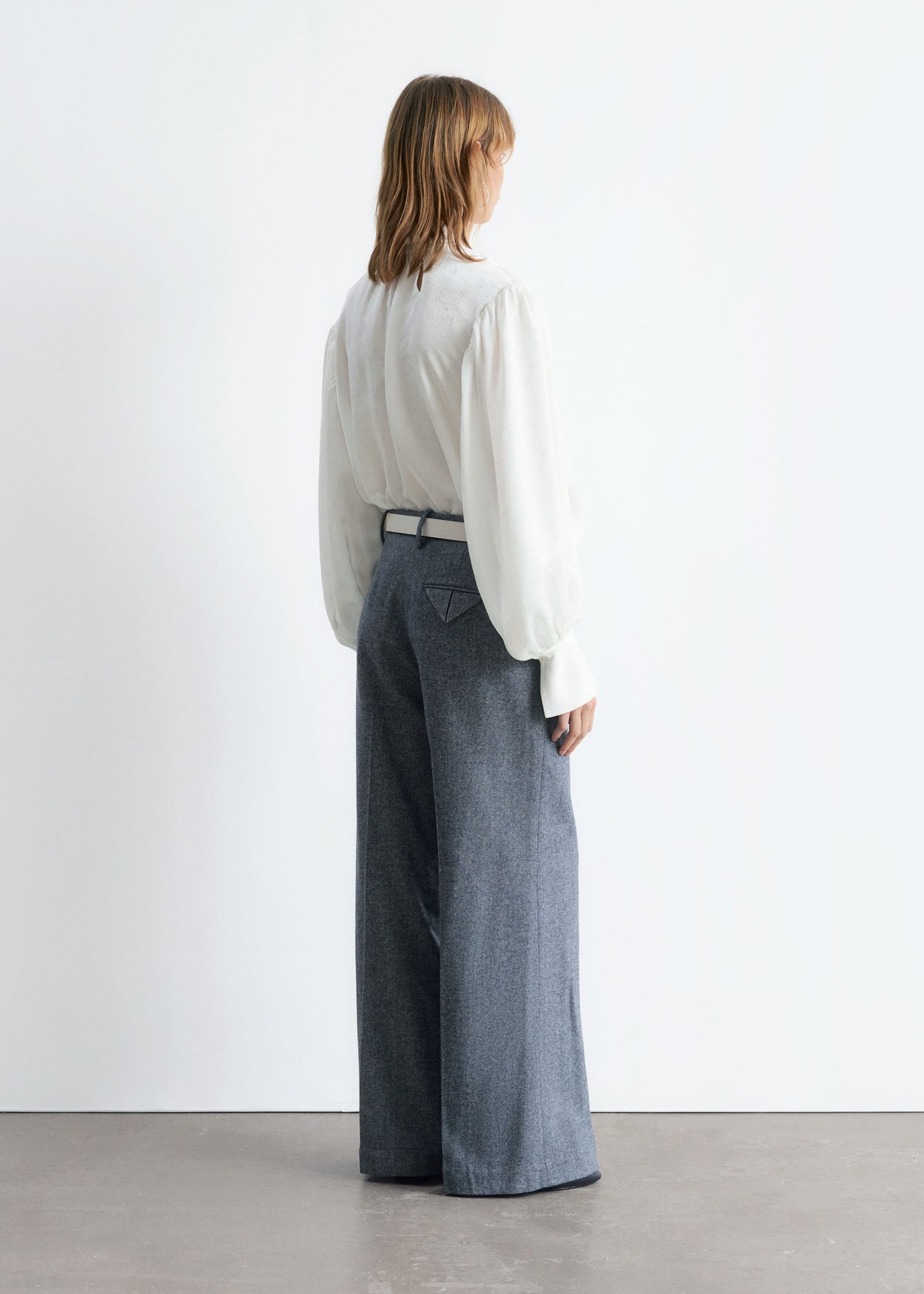 Bow-Collar Blouse