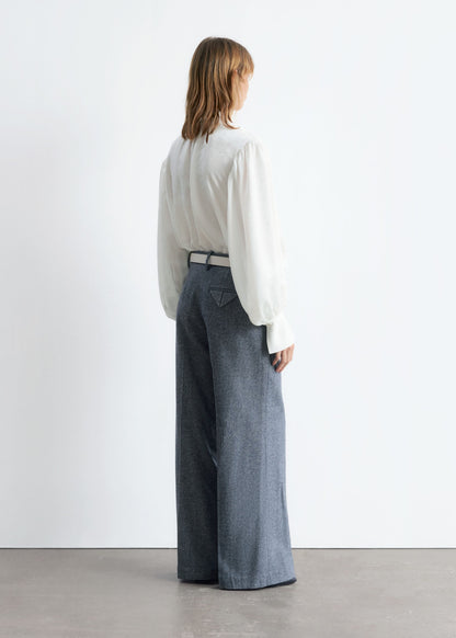 Bow-Collar Blouse