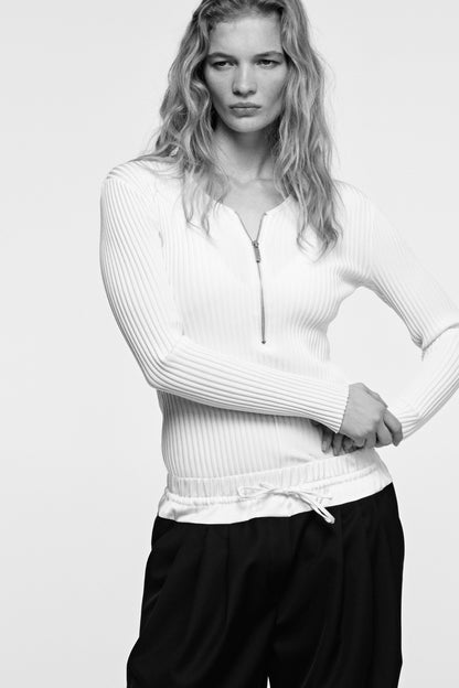 Wool-blend trousers