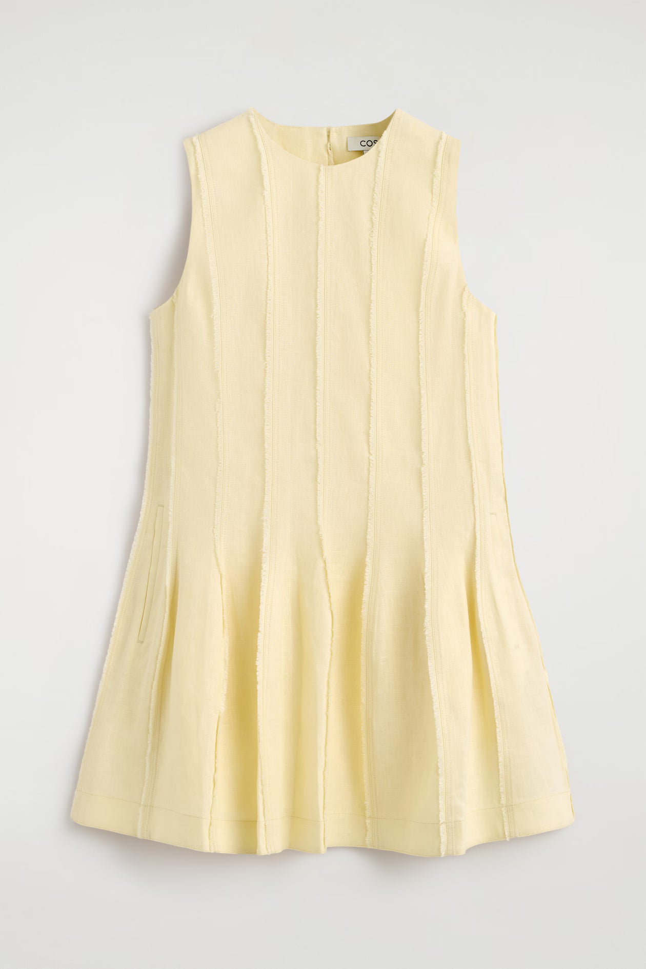 Sculpted pleated mini dress
