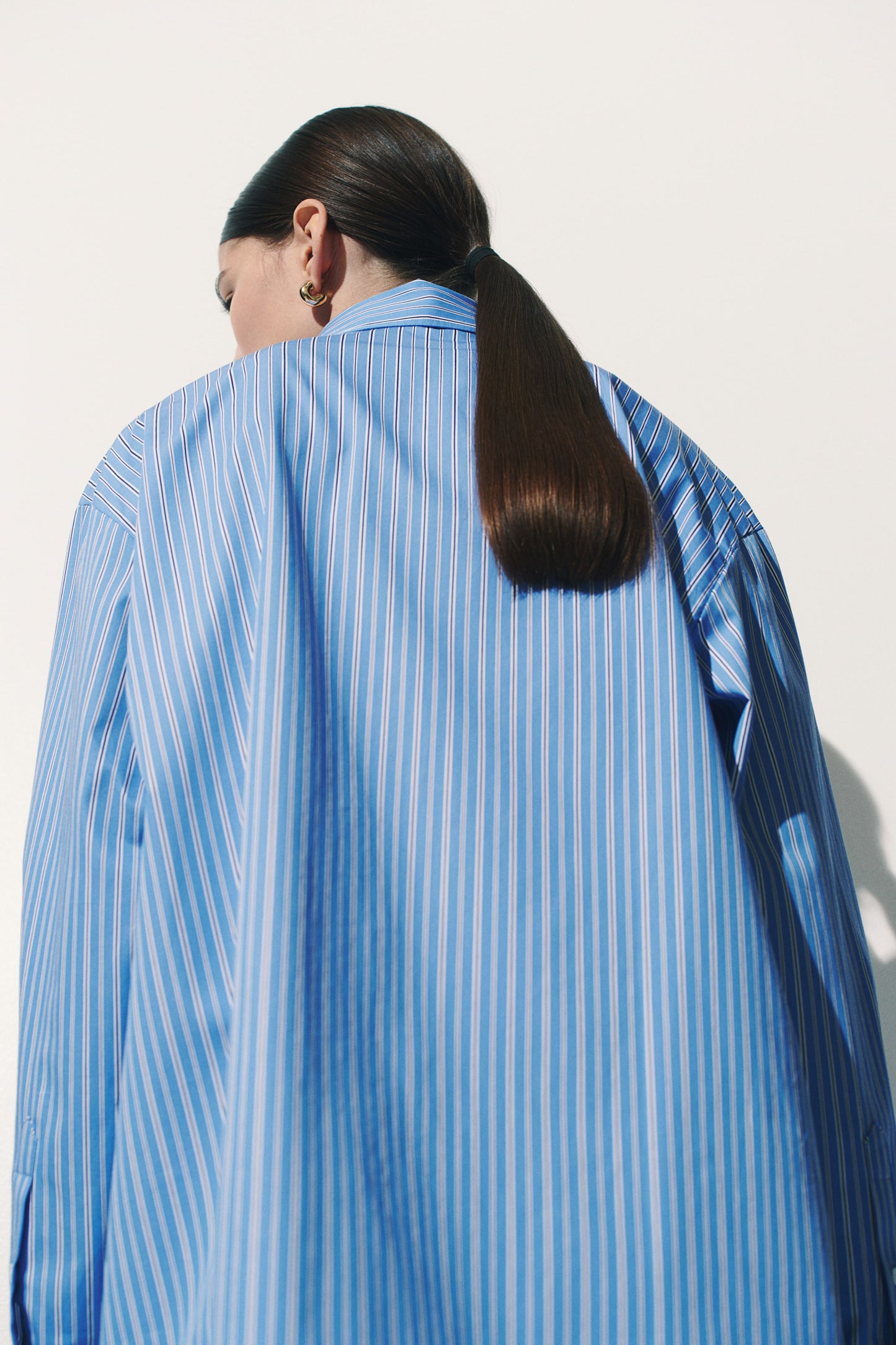 Oversized poplin shirt