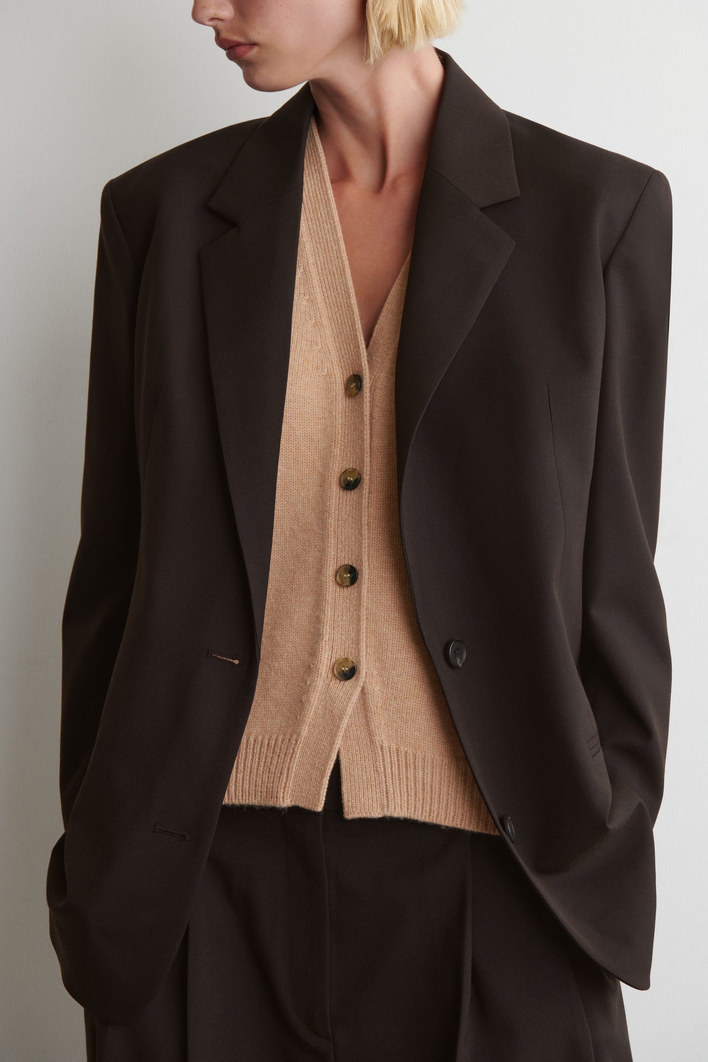 Knitted Cashmere-Blend Vest