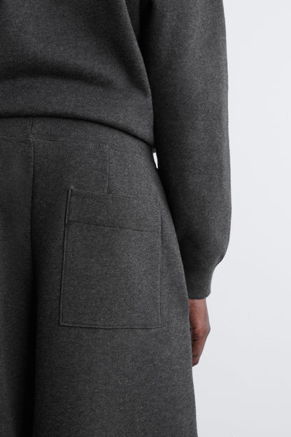 Cotton Wide-Leg Joggers